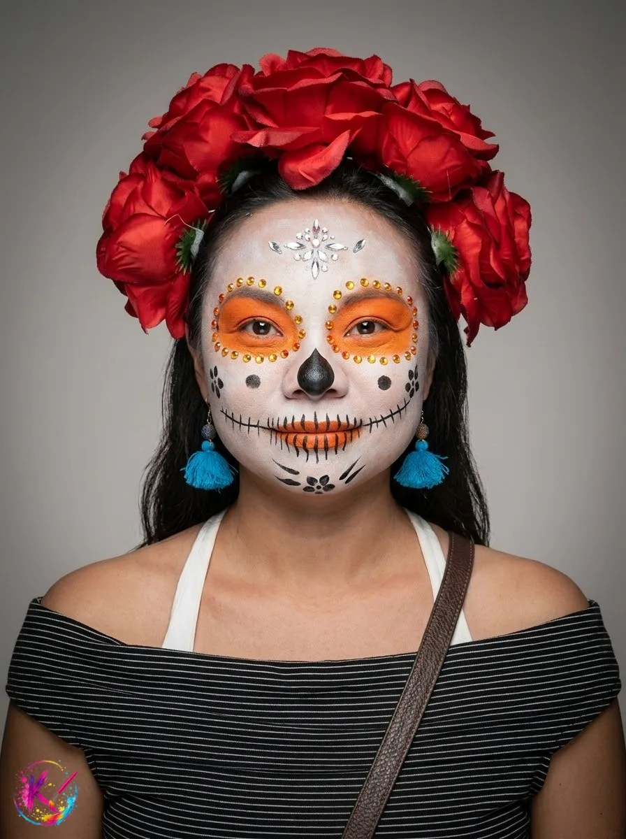 Diseño de Catrina clásica para Día de Muertos 2