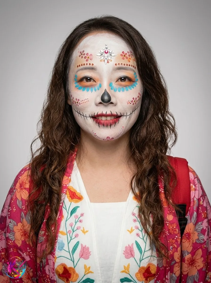 Diseño de Catrina clásica para Día de Muertos 3