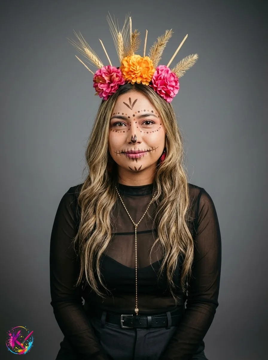 Diseño de Catrina clásica para Día de Muertos 8