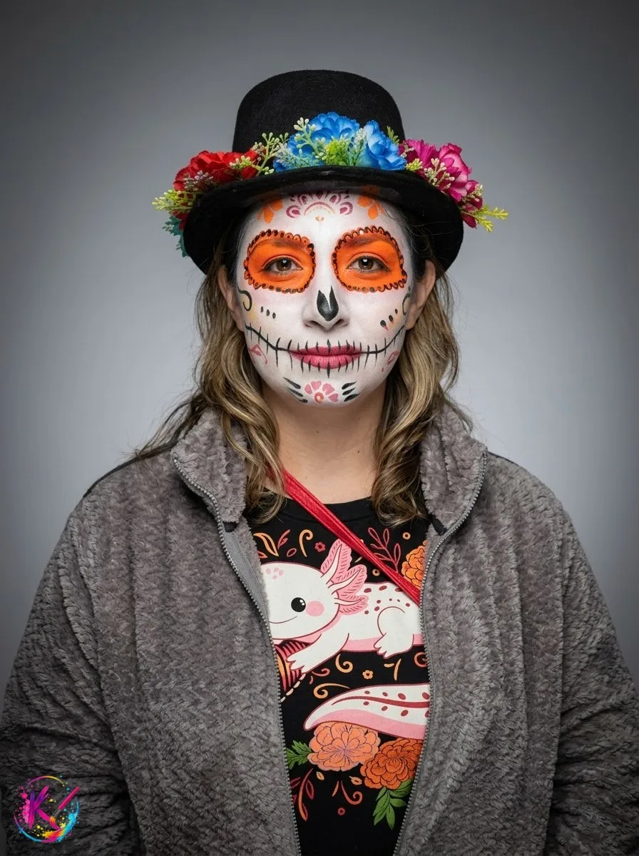 Diseño de Catrina clásica para Día de Muertos 13