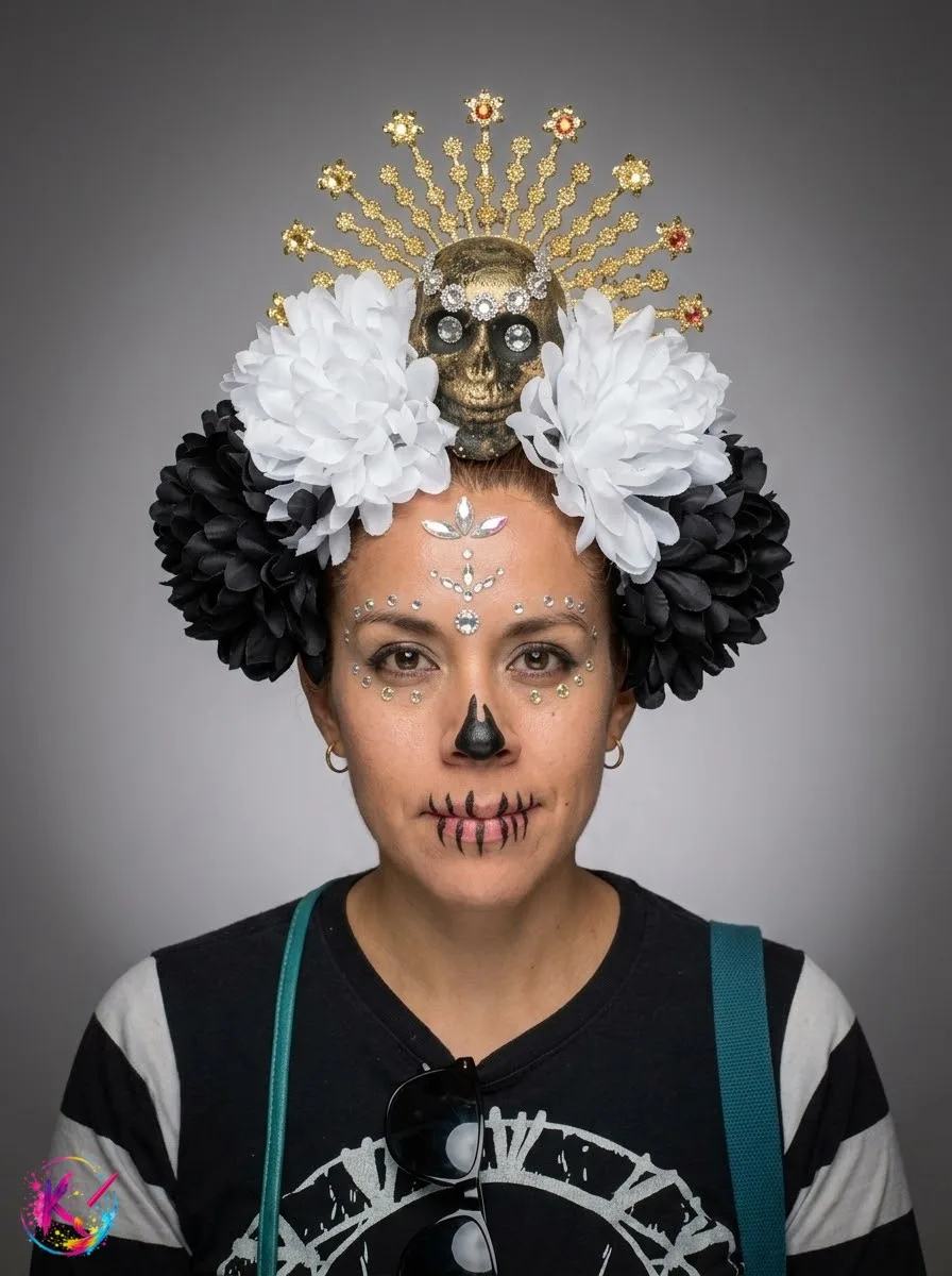 Diseño de Catrina clásica para Día de Muertos 14