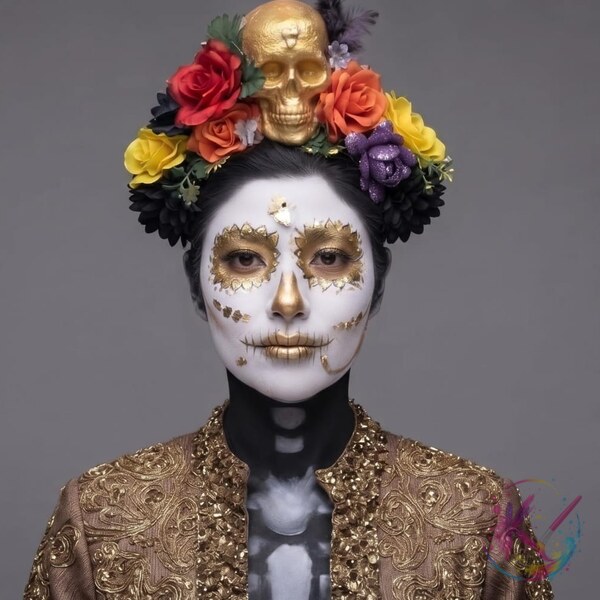 Diseño de Catrina glam para Día de Muertos 5